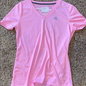 Pink Adidas workout shirt